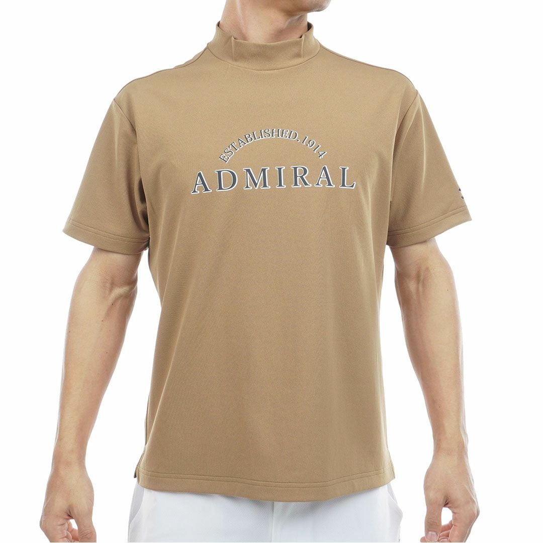 アドミラルゴルフ Admiral GOLF メンズ ドライカノコ モックネックシャツ ADMA622 キャメル