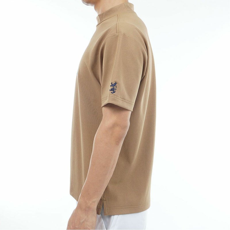 アドミラルゴルフ Admiral GOLF メンズ ドライカノコ モックネックシャツ ADMA622 キャメル