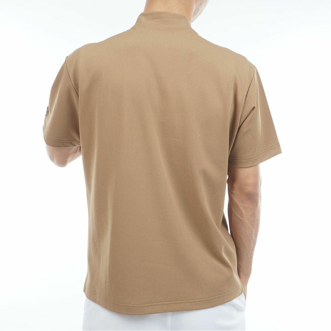 アドミラルゴルフ Admiral GOLF メンズ ドライカノコ モックネックシャツ ADMA622 キャメル