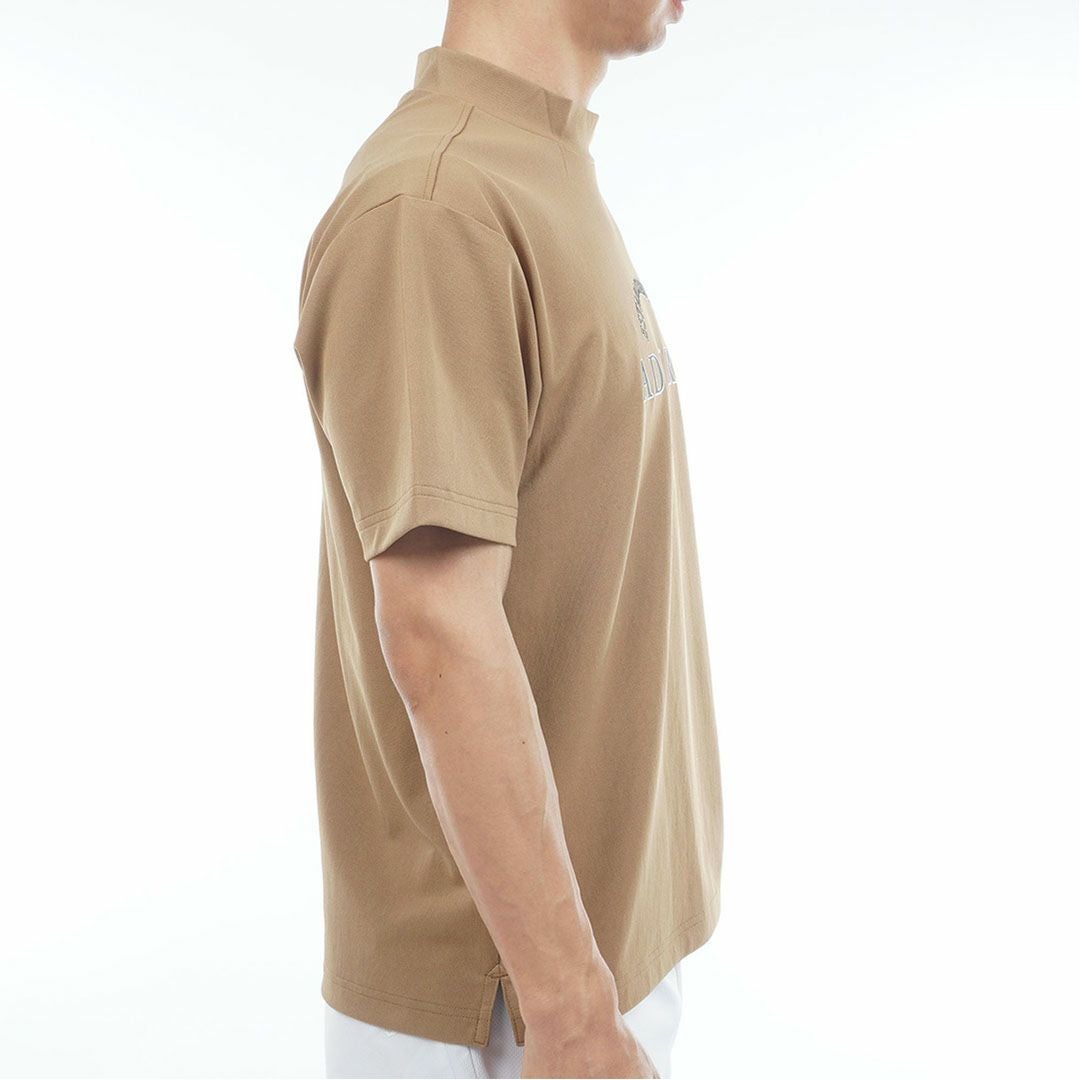 アドミラルゴルフ Admiral GOLF メンズ ドライカノコ モックネックシャツ ADMA622 キャメル