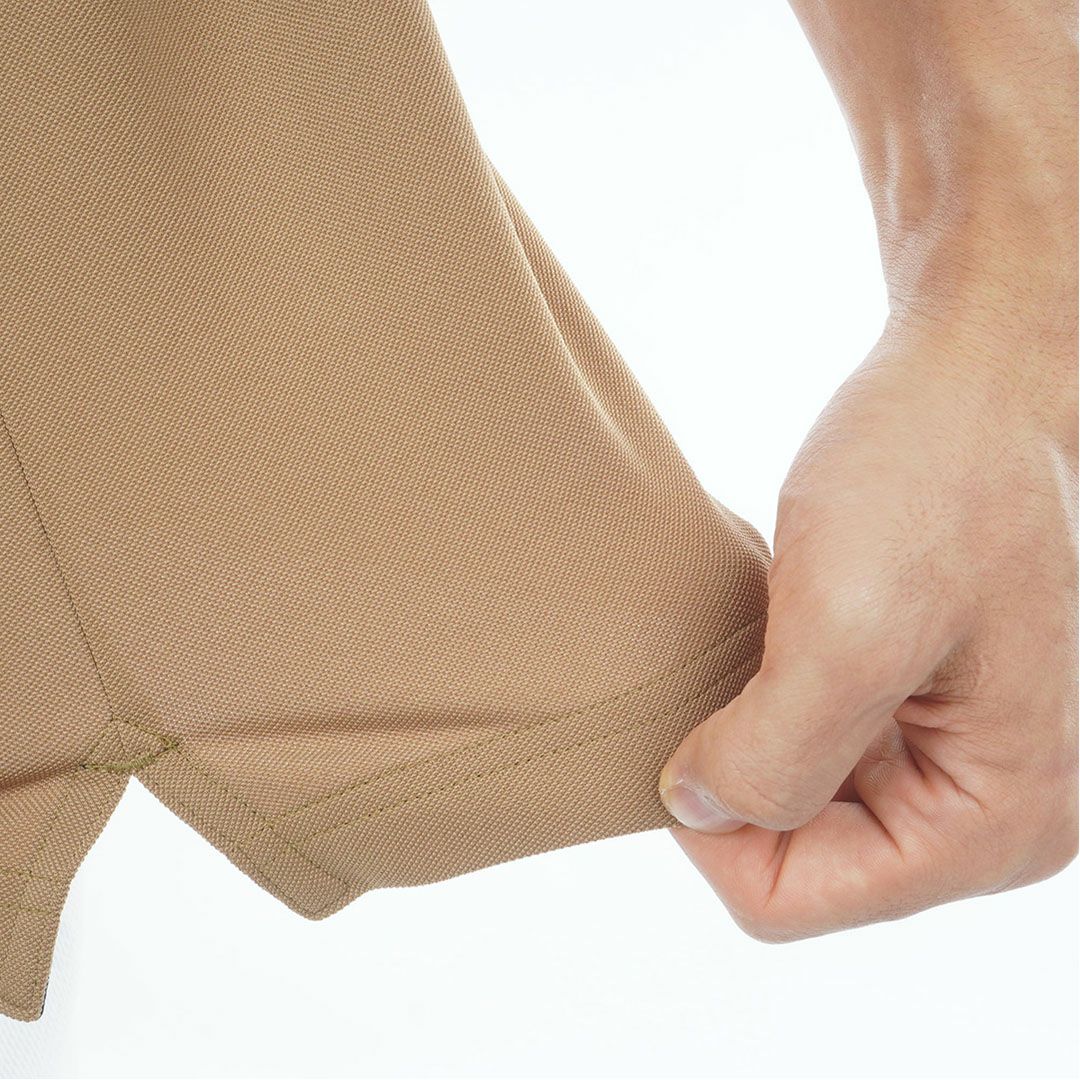 アドミラルゴルフ Admiral GOLF メンズ ドライカノコ モックネックシャツ ADMA622 キャメル