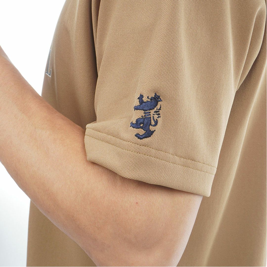 アドミラルゴルフ Admiral GOLF メンズ ドライカノコ モックネックシャツ ADMA622 キャメル