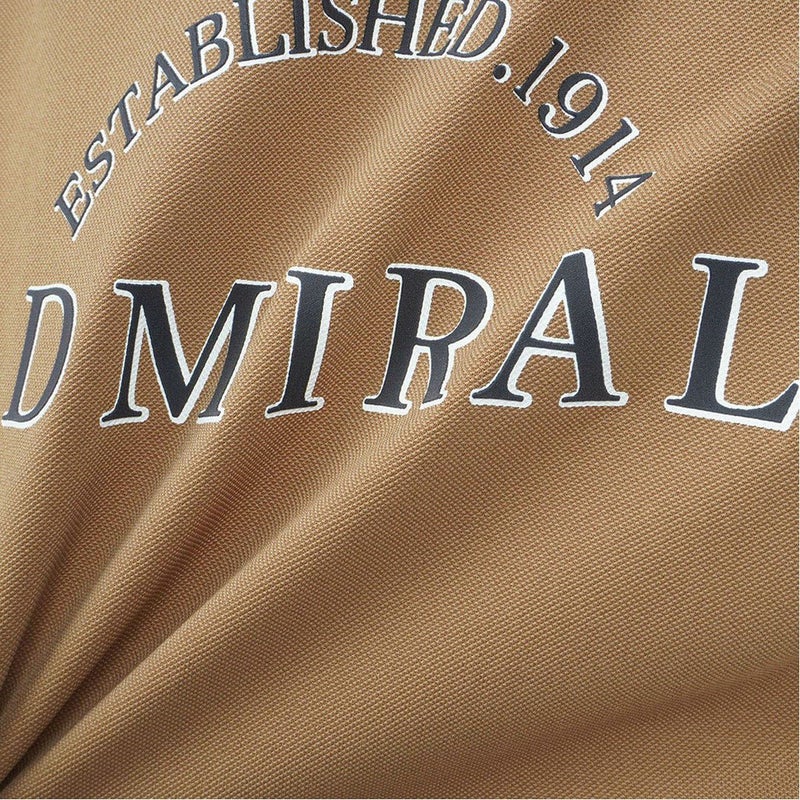 アドミラルゴルフ Admiral GOLF メンズ ドライカノコ モックネックシャツ ADMA622 キャメル