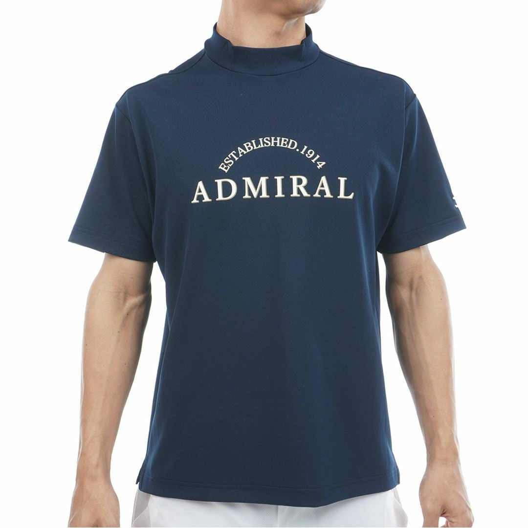 アドミラルゴルフ Admiral GOLF メンズ ドライカノコ モックネックシャツ ADMA622 ネイビー