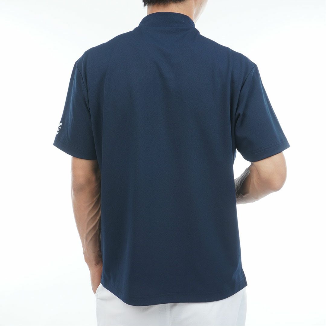 アドミラルゴルフ Admiral GOLF メンズ ドライカノコ モックネックシャツ ADMA622 ネイビー