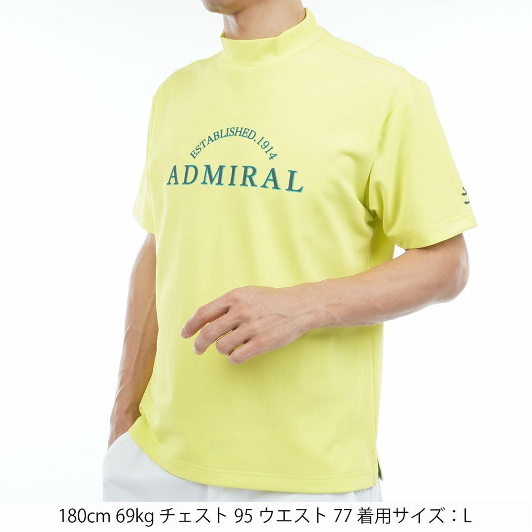 アドミラルゴルフ Admiral GOLF メンズ ドライカノコ モックネックシャツ ADMA622 イエロー