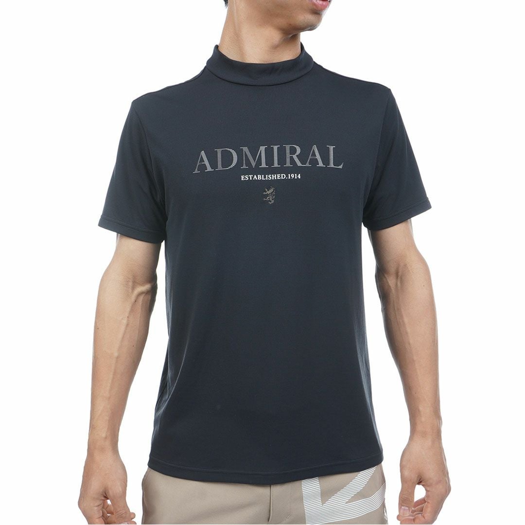 アドミラルゴルフ Admiral GOLF メンズ カラタッチプラス モックネックシャツ ADMA624 ブラック