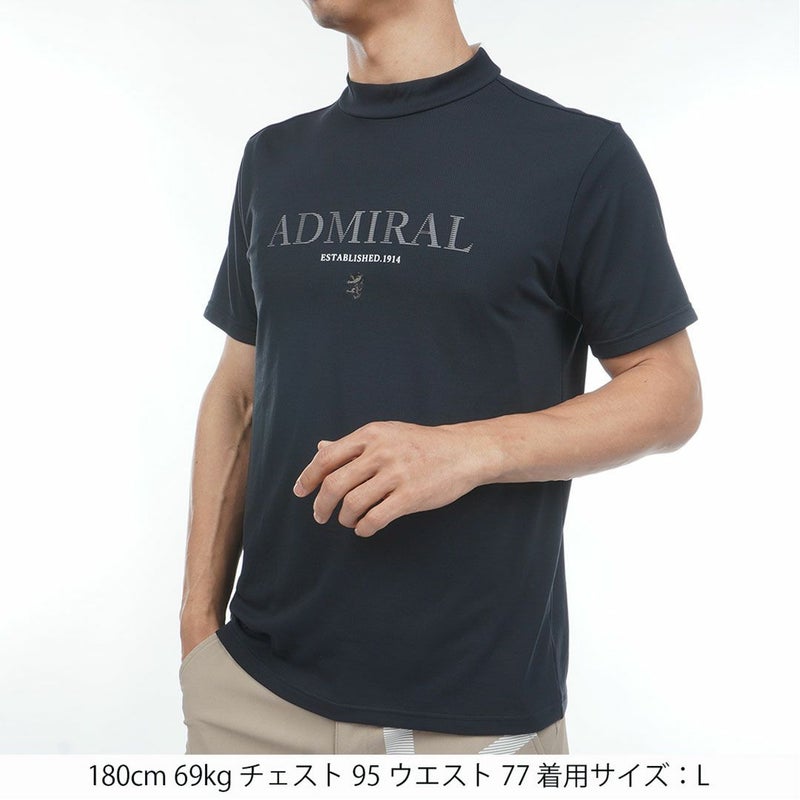 アドミラルゴルフ Admiral GOLF メンズ カラタッチプラス モックネックシャツ ADMA624 ブラック
