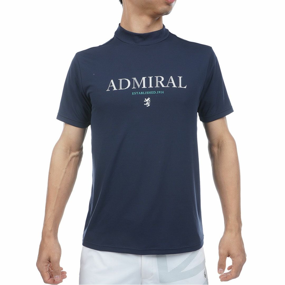 アドミラルゴルフ Admiral GOLF メンズ カラタッチプラス モックネックシャツ ADMA624 ネイビー