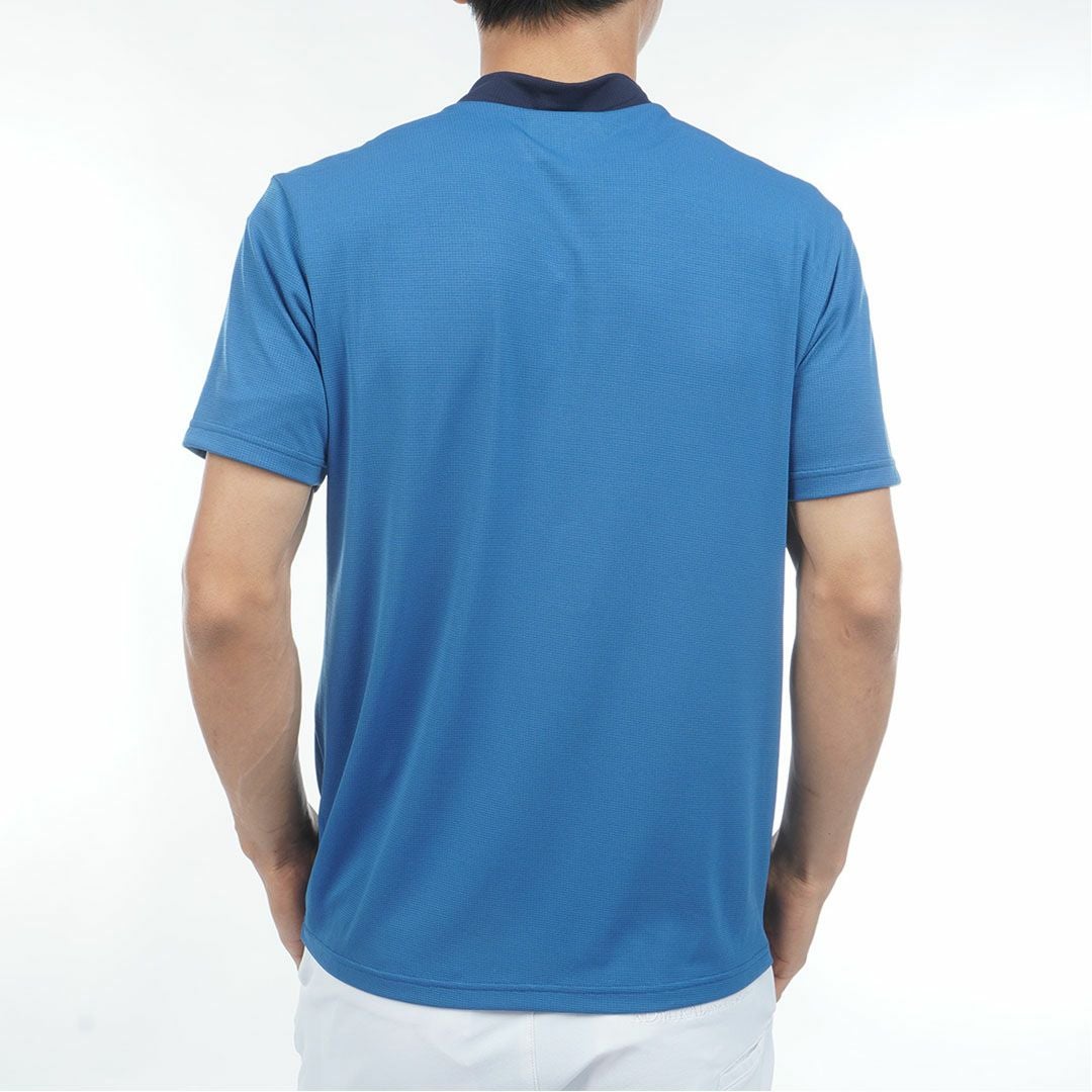 アドミラルゴルフ Admiral GOLF メンズ カラタッチプラス モックネックシャツ ADMA624 ディープブルー