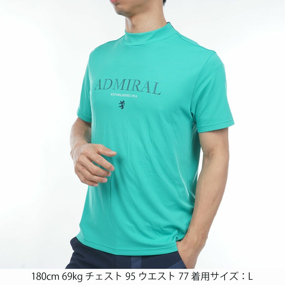 アドミラル ゴルフ]メンズ カラタッチ+(PLUS) モックネックシャツ