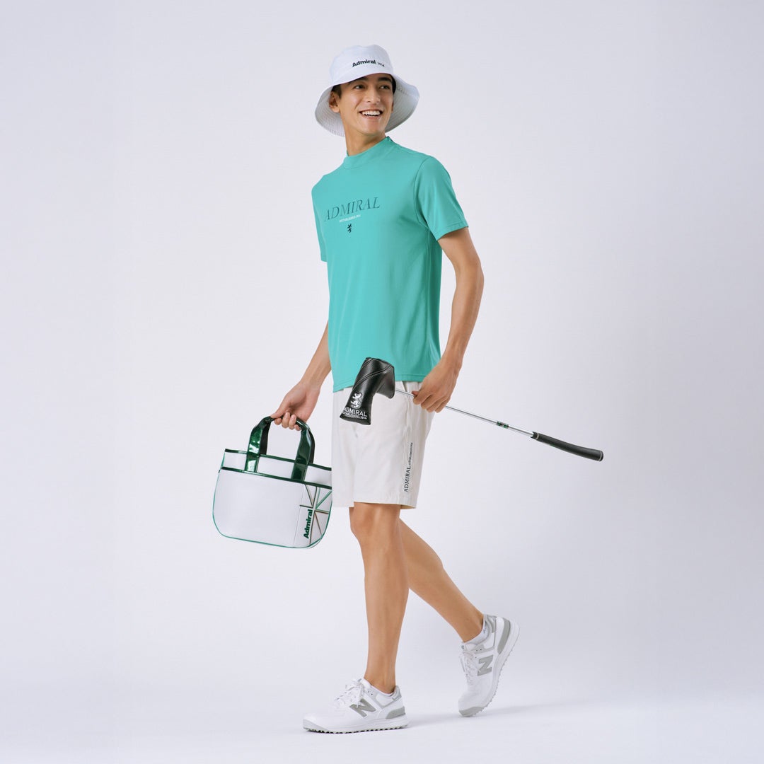 アドミラルゴルフ Admiral GOLF メンズ カラタッチプラス モックネックシャツ ADMA624 グリーン