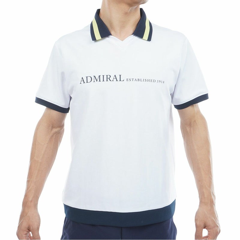 アドミラル ゴルフ Admiral GOLF メンズ メンズ ドライカノコ ポロシャツ ADMA626 ホワイト