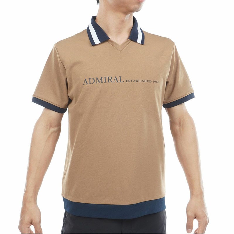 アドミラル ゴルフ Admiral GOLF メンズ メンズ ドライカノコ ポロシャツ ADMA626 キャメル
