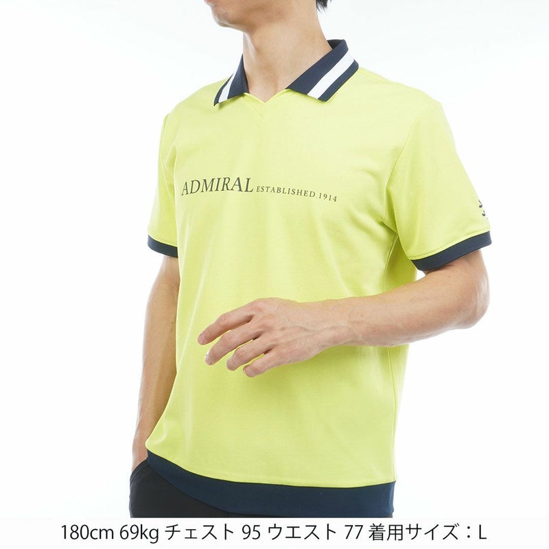 アドミラル ゴルフ Admiral GOLF メンズ メンズ ドライカノコ ポロシャツ ADMA626 イエロー