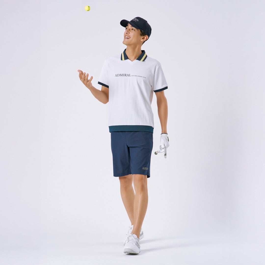 アドミラル ゴルフ Admiral GOLF メンズ メンズ ドライカノコ ポロシャツ ADMA626 ホワイト