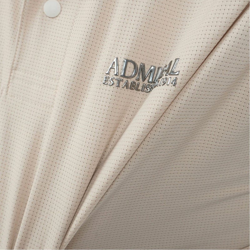 AdmiralGOLF アドミラルゴルフ メンズ ゴルフウェア メッシュシャツ 半袖 サンドベージュ 詳細8