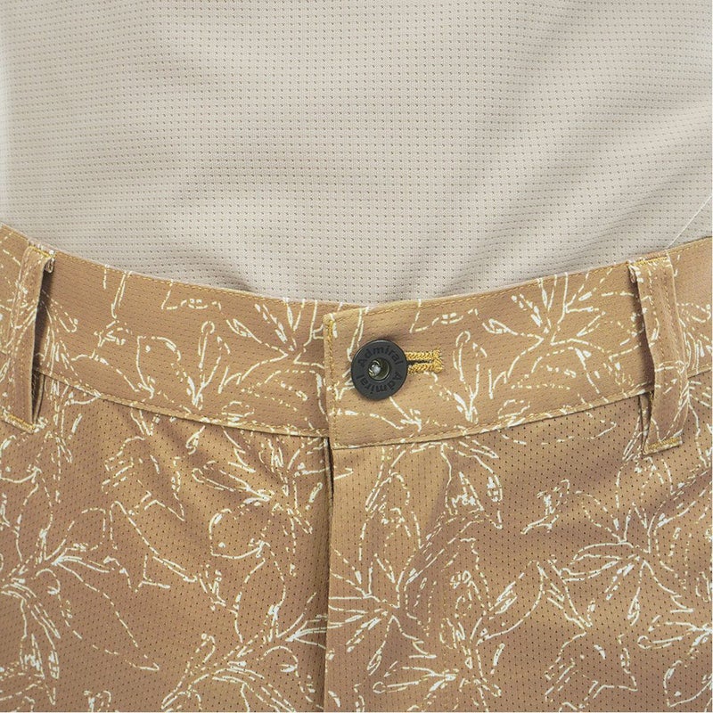 アドミラルゴルフ Admiral GOLF メンズ ストレッチメッシュ リーフプリント ショートパンツ ADMA631 キャメル