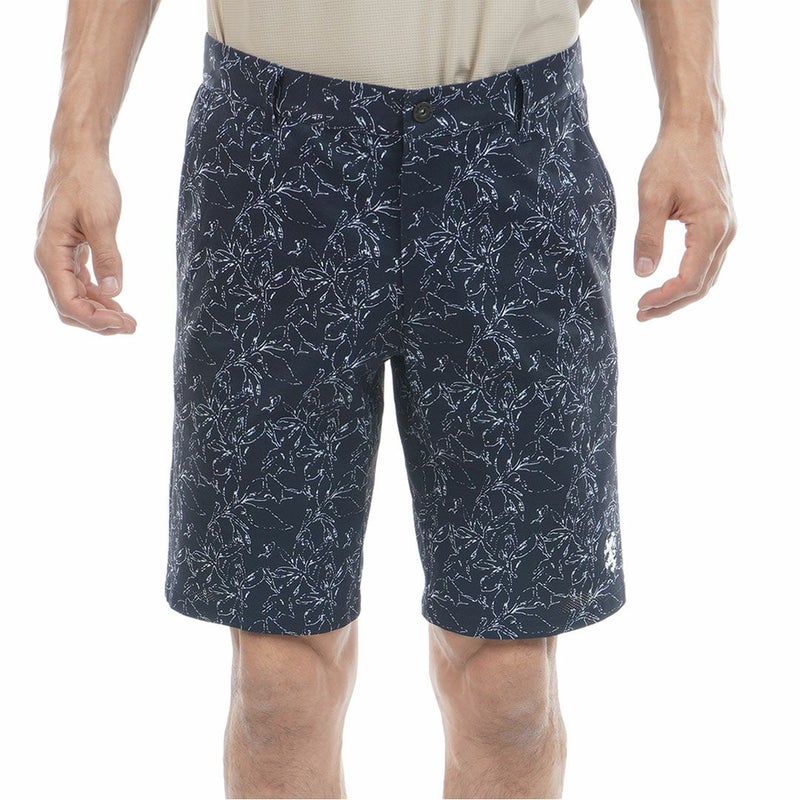 アドミラルゴルフ Admiral GOLF メンズ ストレッチメッシュ リーフプリント ショートパンツ ADMA631 ネイビー