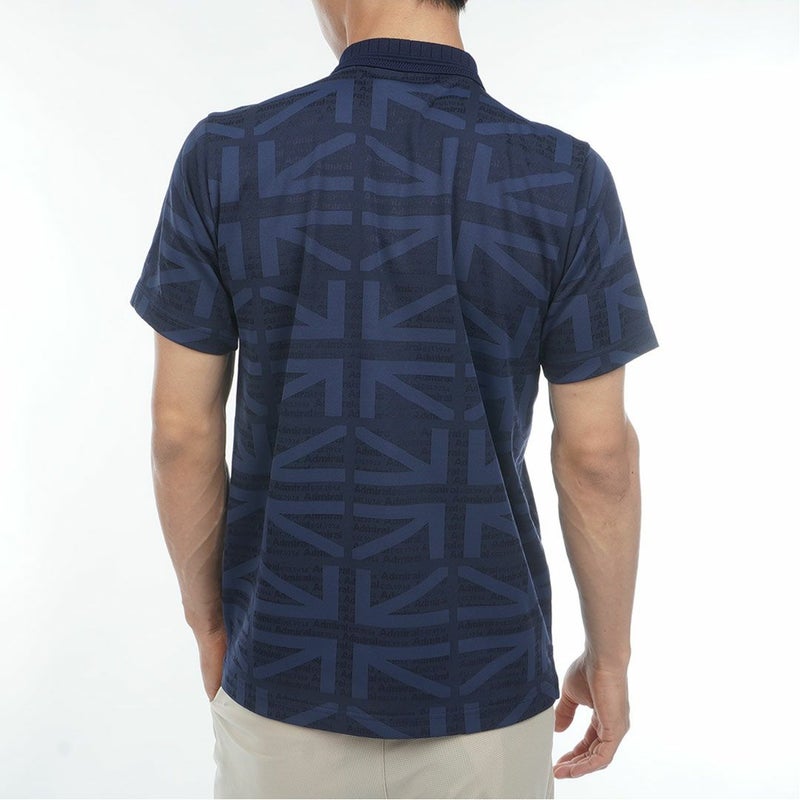 Admiral GOLF アドミラルゴルフ メンズ ゴルフウェア 半袖 ポロシャツ ADMA632 ネイビー 詳細3