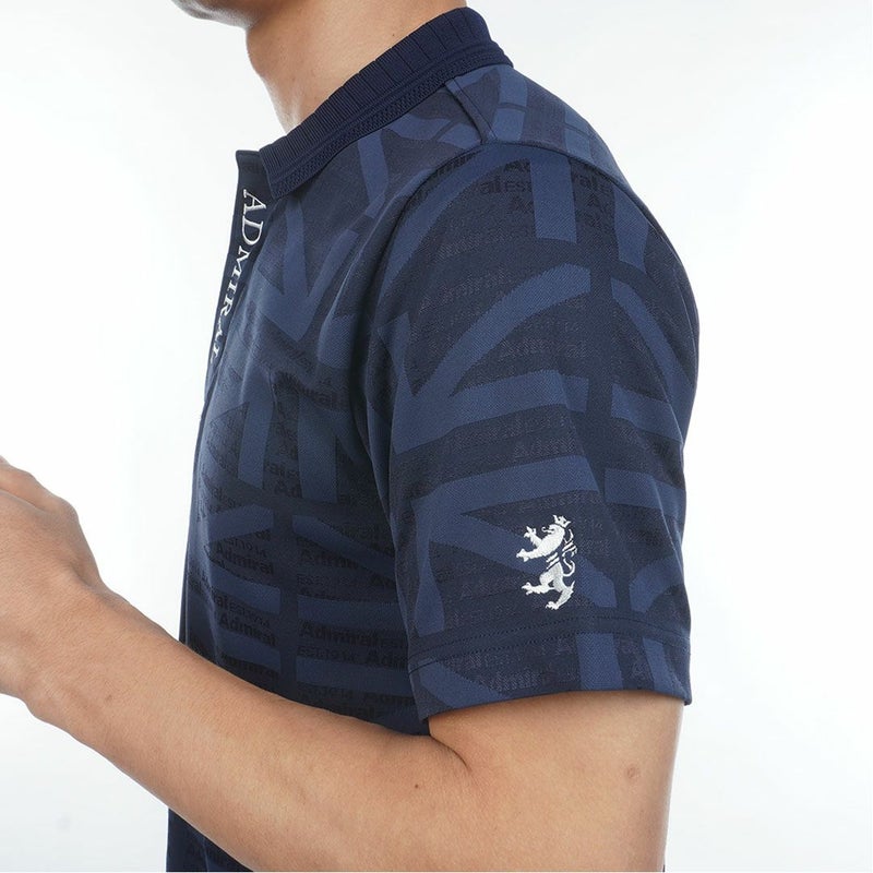Admiral GOLF アドミラルゴルフ メンズ ゴルフウェア 半袖 ポロシャツ ADMA632 ネイビー 詳細6