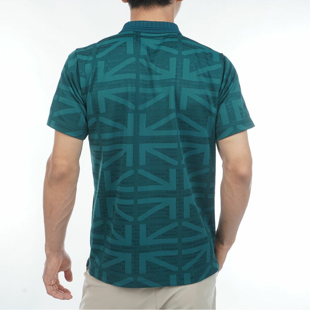 Admiral GOLF アドミラルゴルフ メンズ ゴルフウェア 半袖 ポロシャツ ADMA632 ダークグリーン 詳細2