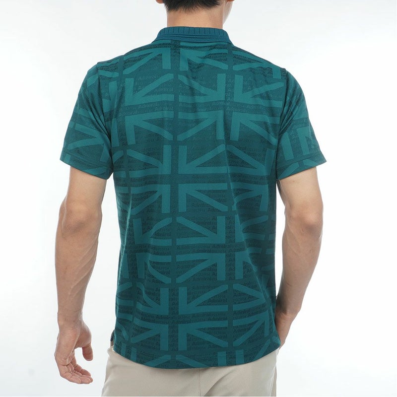 Admiral GOLF アドミラルゴルフ メンズ ゴルフウェア 半袖 ポロシャツ ADMA632 ダークグリーン 詳細2