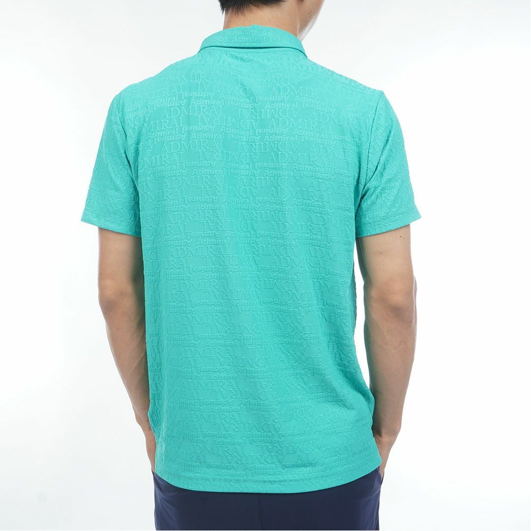 アドミラルゴルフ Admiral GOLF メンズ ハイテンションジャカード シャツ ADMA633 グリーン