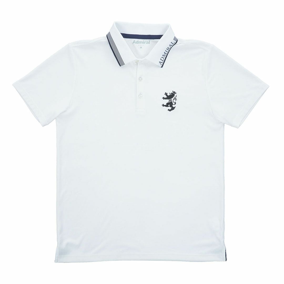 アドミラルゴルフ Admiral GOLF メンズ カラタッチプラス ランパントポロシャツ ADMA634 ホワイト