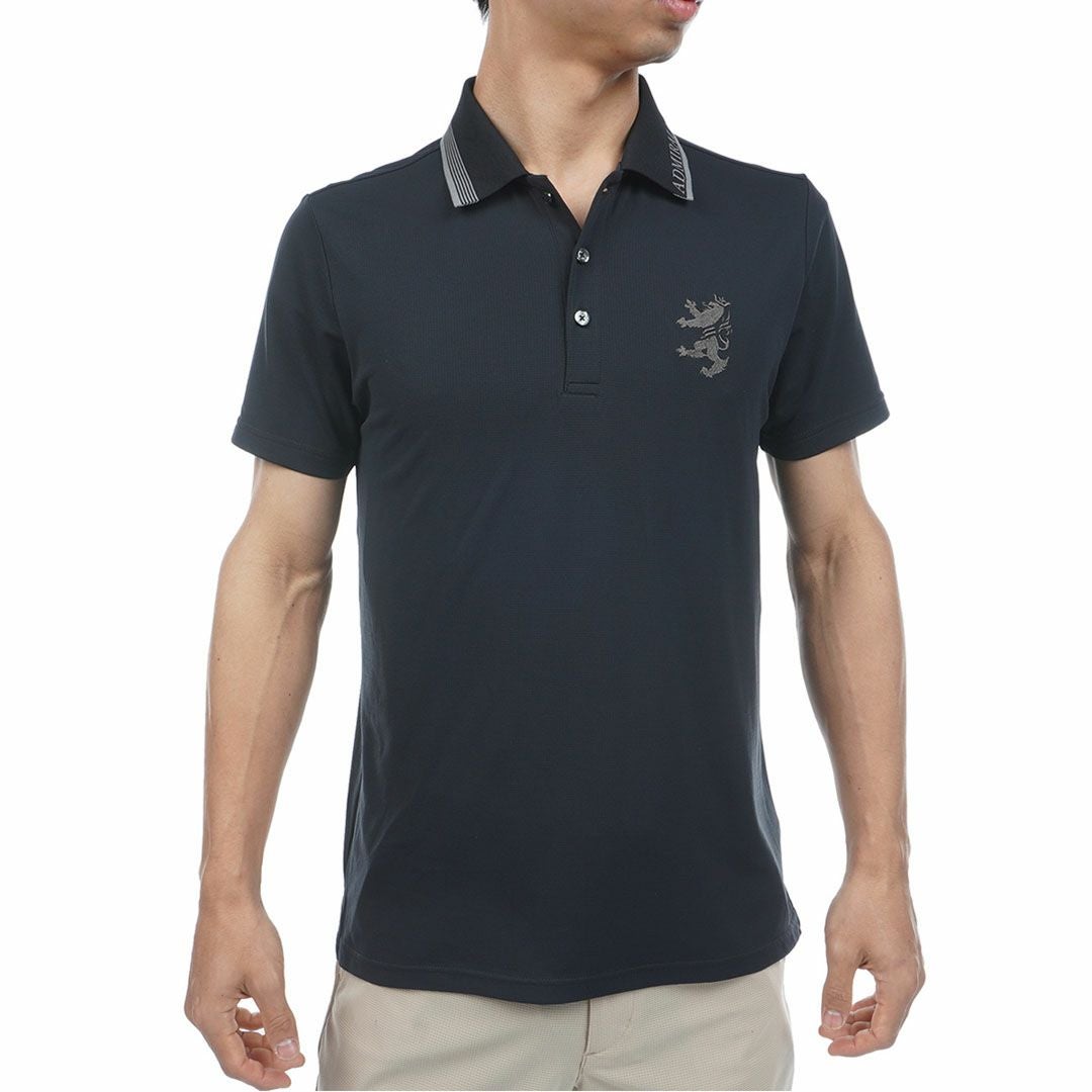 アドミラルゴルフ Admiral GOLF メンズ カラタッチプラス ランパントポロシャツ ADMA634 ブラック