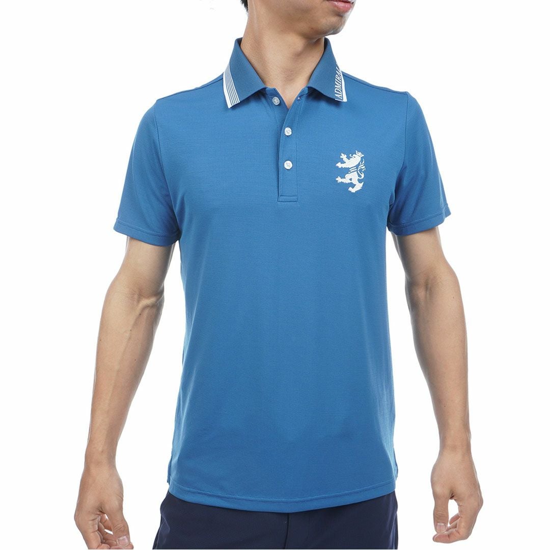 アドミラルゴルフ Admiral GOLF メンズ カラタッチプラス ランパントポロシャツ ADMA634 ディープブルー