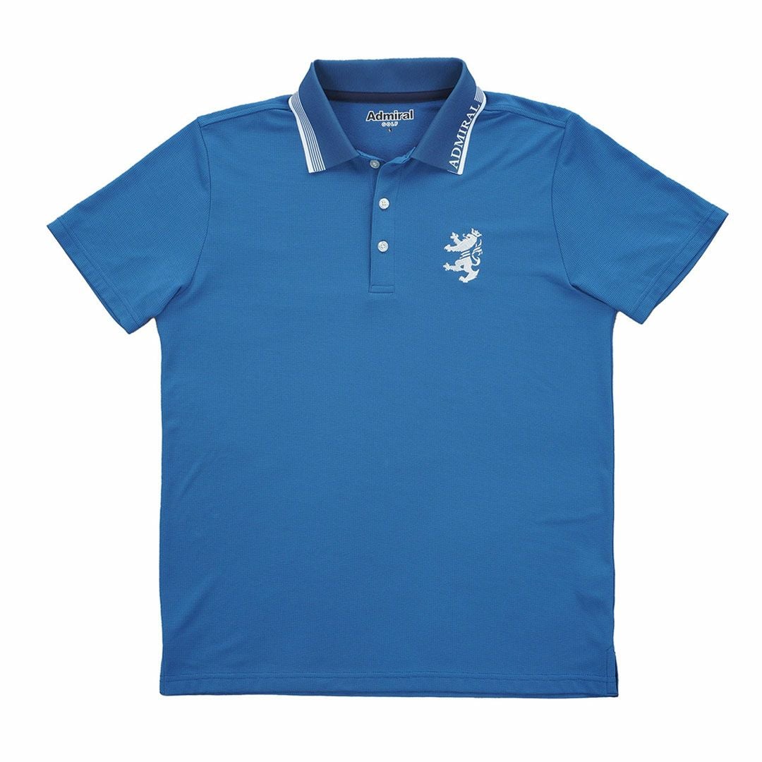 アドミラルゴルフ Admiral GOLF メンズ カラタッチプラス ランパントポロシャツ ADMA634 ディープブルー