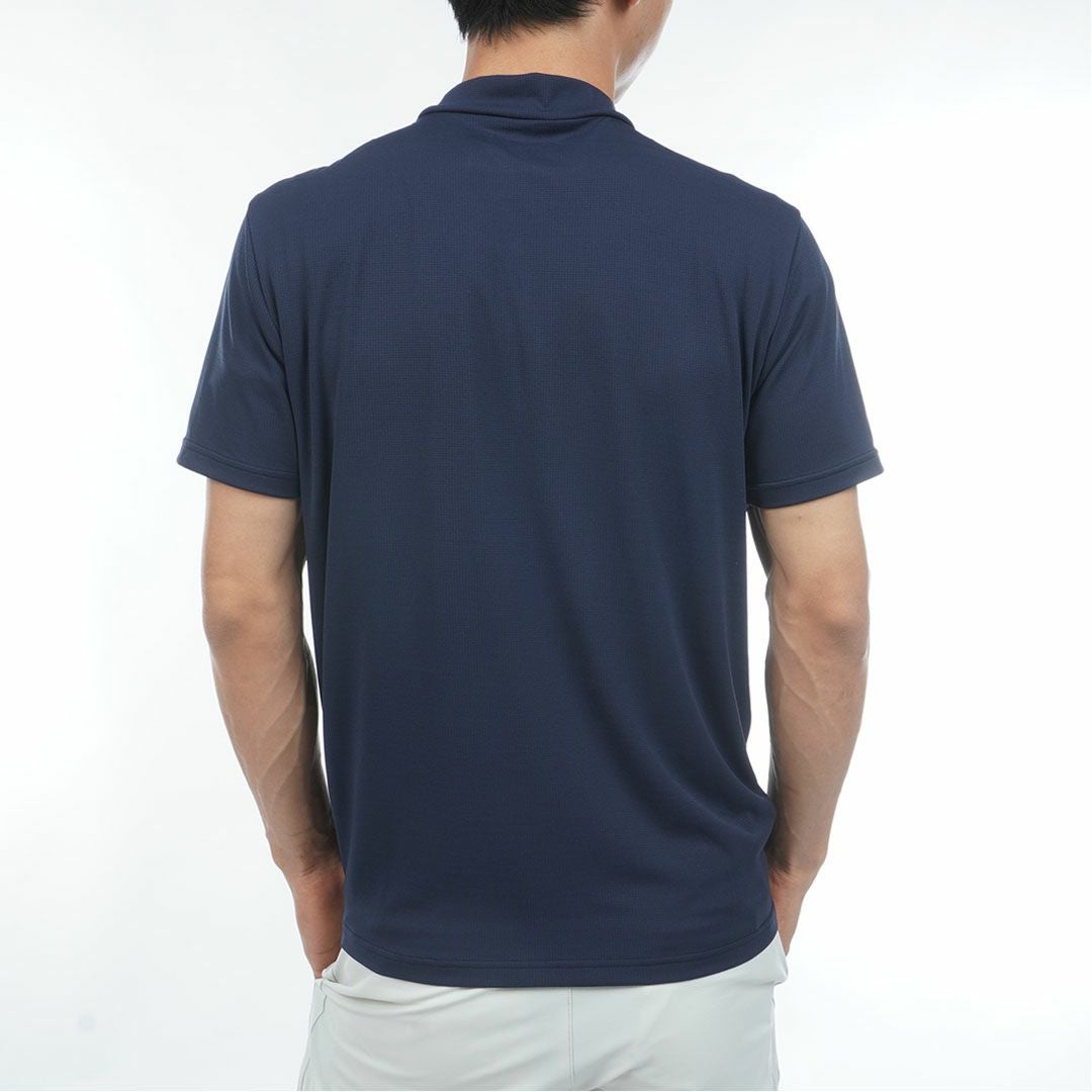 アドミラルゴルフ Admiral GOLF メンズ カラタッチプラス UJプリントモックネックシャツ ADMA636 ネイビー