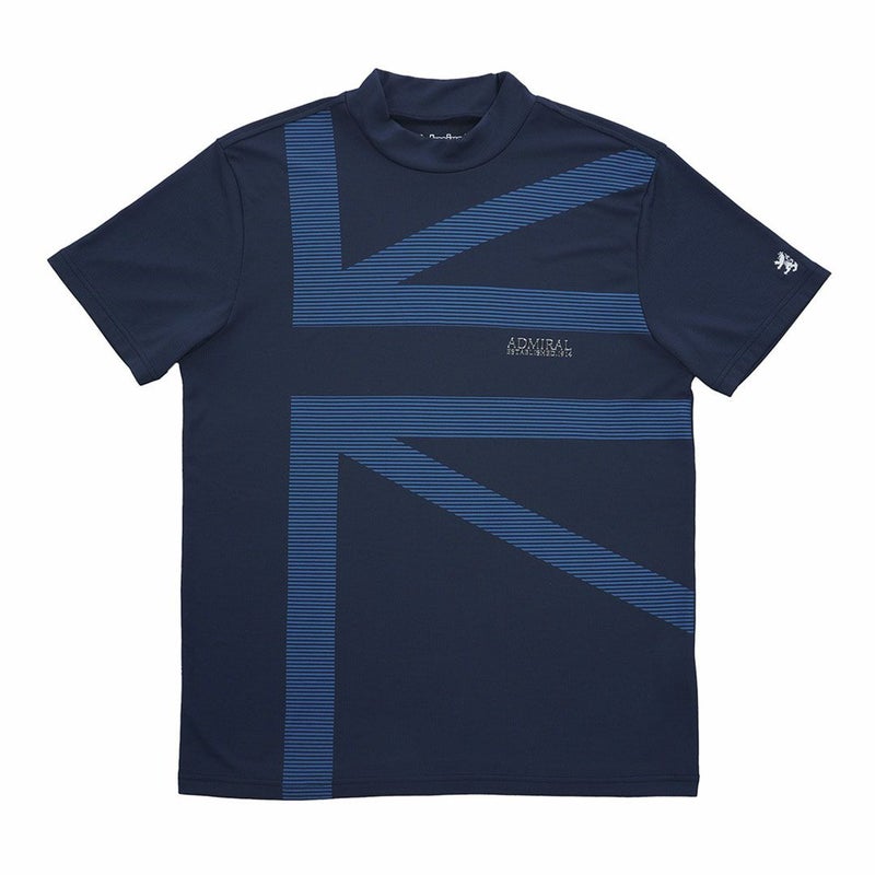 アドミラルゴルフ Admiral GOLF メンズ カラタッチプラス UJプリントモックネックシャツ ADMA636 ネイビー