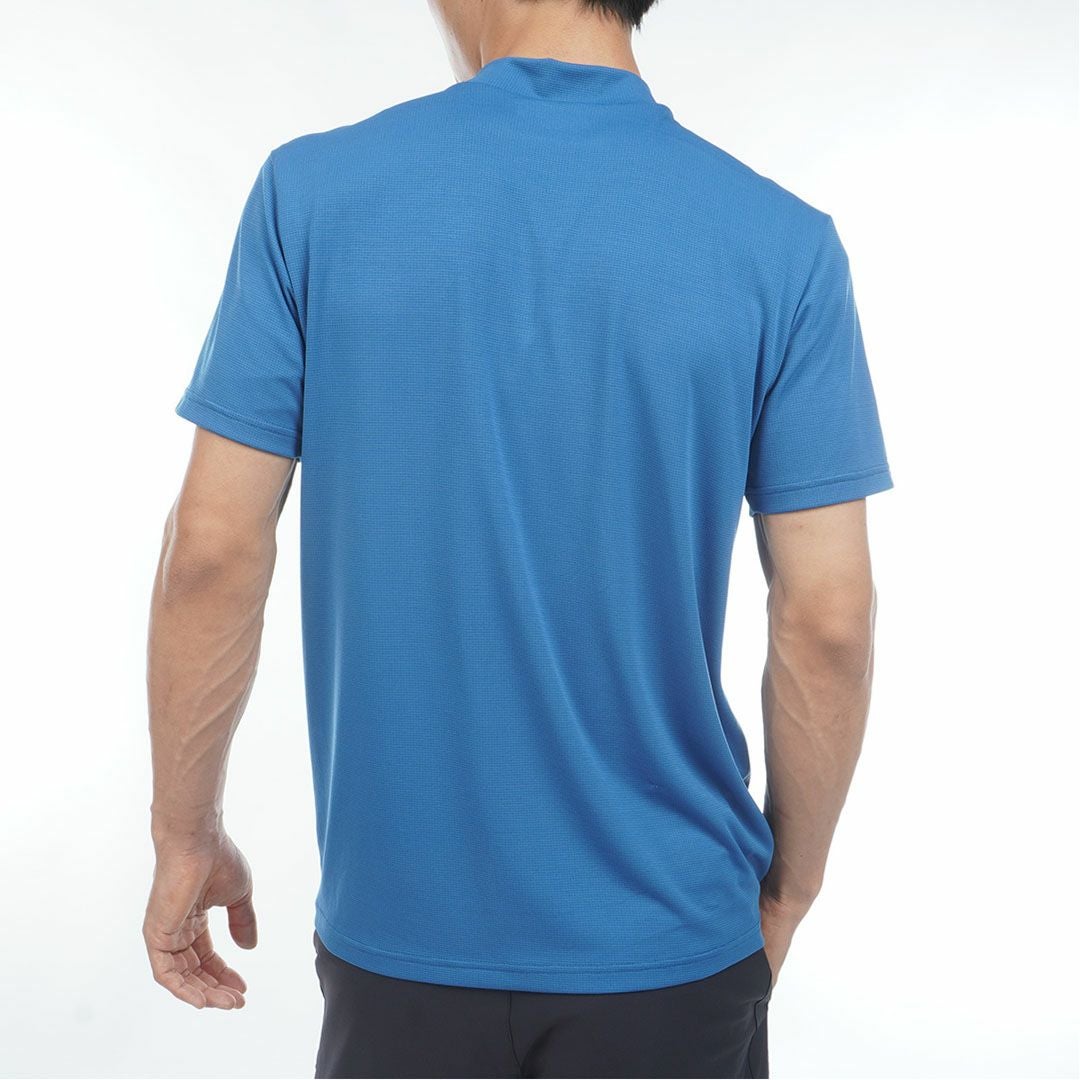 アドミラルゴルフ Admiral GOLF メンズ カラタッチプラス UJプリントモックネックシャツ ADMA636 ディープブルー