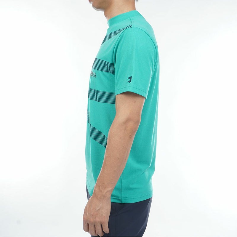 アドミラルゴルフ Admiral GOLF メンズ カラタッチプラス UJプリントモックネックシャツ ADMA636 グリーン