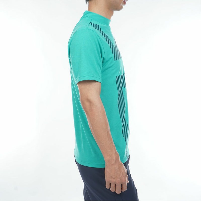 アドミラルゴルフ Admiral GOLF メンズ カラタッチプラス UJプリントモックネックシャツ ADMA636 グリーン