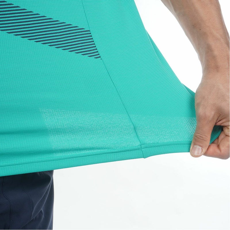 アドミラルゴルフ Admiral GOLF メンズ カラタッチプラス UJプリントモックネックシャツ ADMA636 グリーン