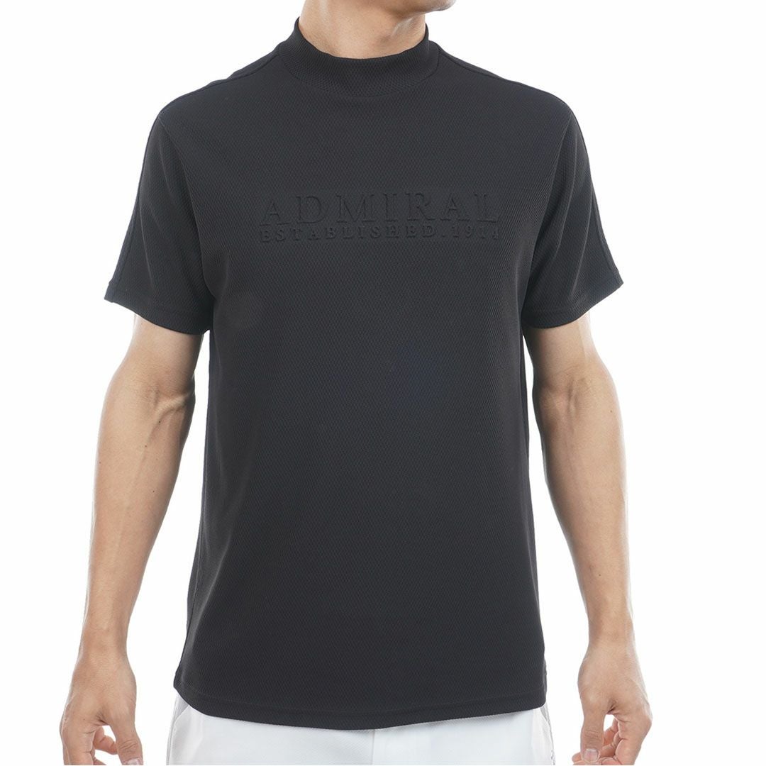 アドミラルゴルフ Admiral GOLF メンズ 汗染み防止 遮熱モックネック ADMA637 ブラック