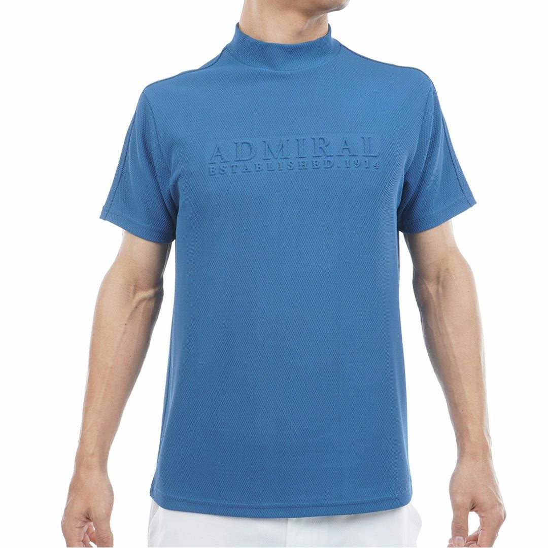アドミラルゴルフ Admiral GOLF メンズ 汗染み防止 遮熱モックネック ADMA637 ディープブルー