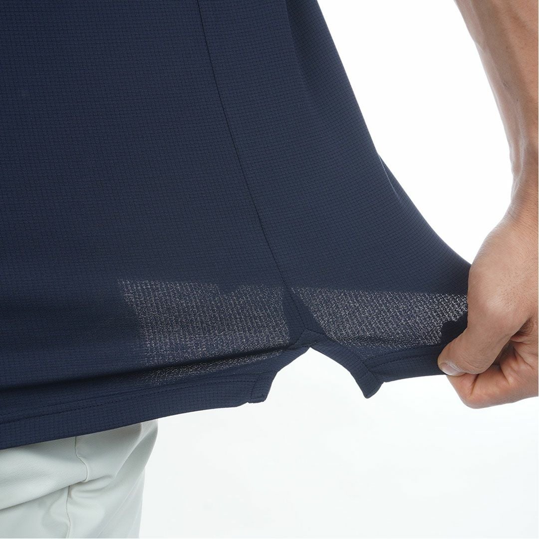 アドミラルゴルフ Admiral GOLF メンズ カラタッチプラス ロゴポロシャツ ADMA638 ネイビー