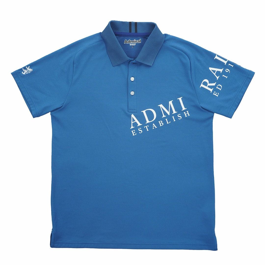 アドミラルゴルフ Admiral GOLF メンズ カラタッチプラス ロゴポロシャツ ADMA638 ディープブルー
