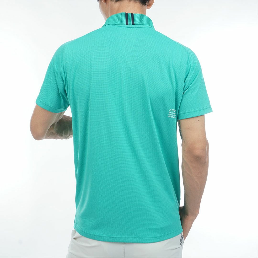 アドミラルゴルフ Admiral GOLF メンズ カラタッチプラス ロゴポロシャツ ADMA638 グリーン