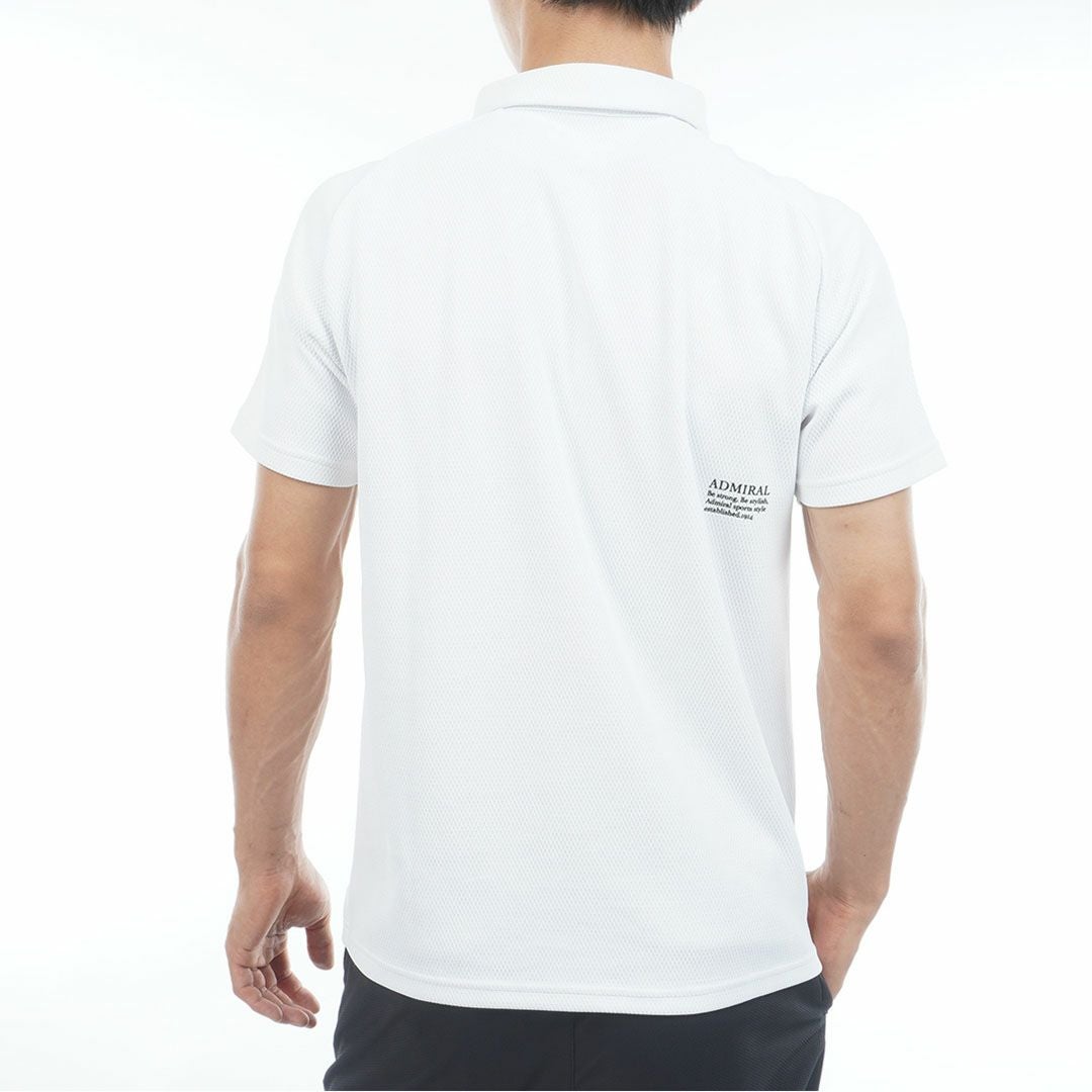 アドミラルゴルフ Admiral GOLF メンズ 汗染み防止 遮熱シャツ ADMA639 ホワイト