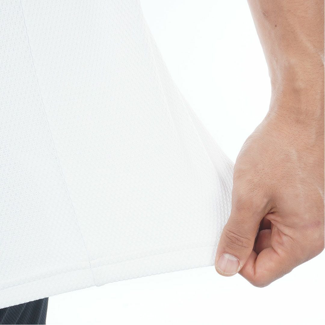 アドミラルゴルフ Admiral GOLF メンズ 汗染み防止 遮熱シャツ ADMA639 ホワイト