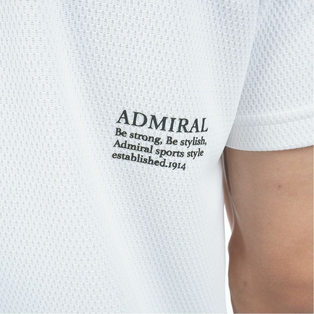 アドミラルゴルフ Admiral GOLF メンズ 汗染み防止 遮熱シャツ ADMA639 ホワイト