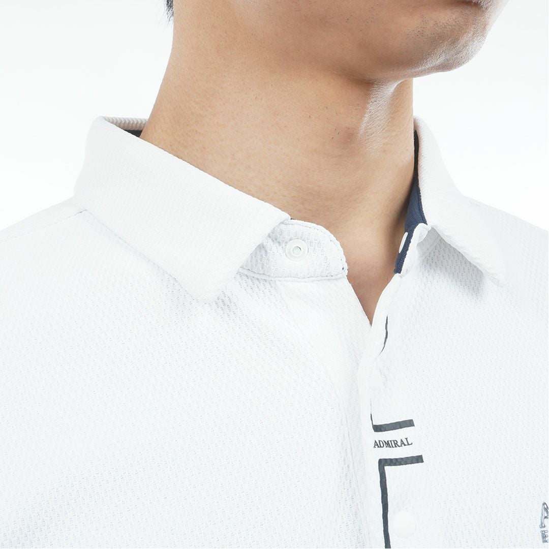 アドミラルゴルフ Admiral GOLF メンズ 汗染み防止 遮熱シャツ ADMA639 ホワイト