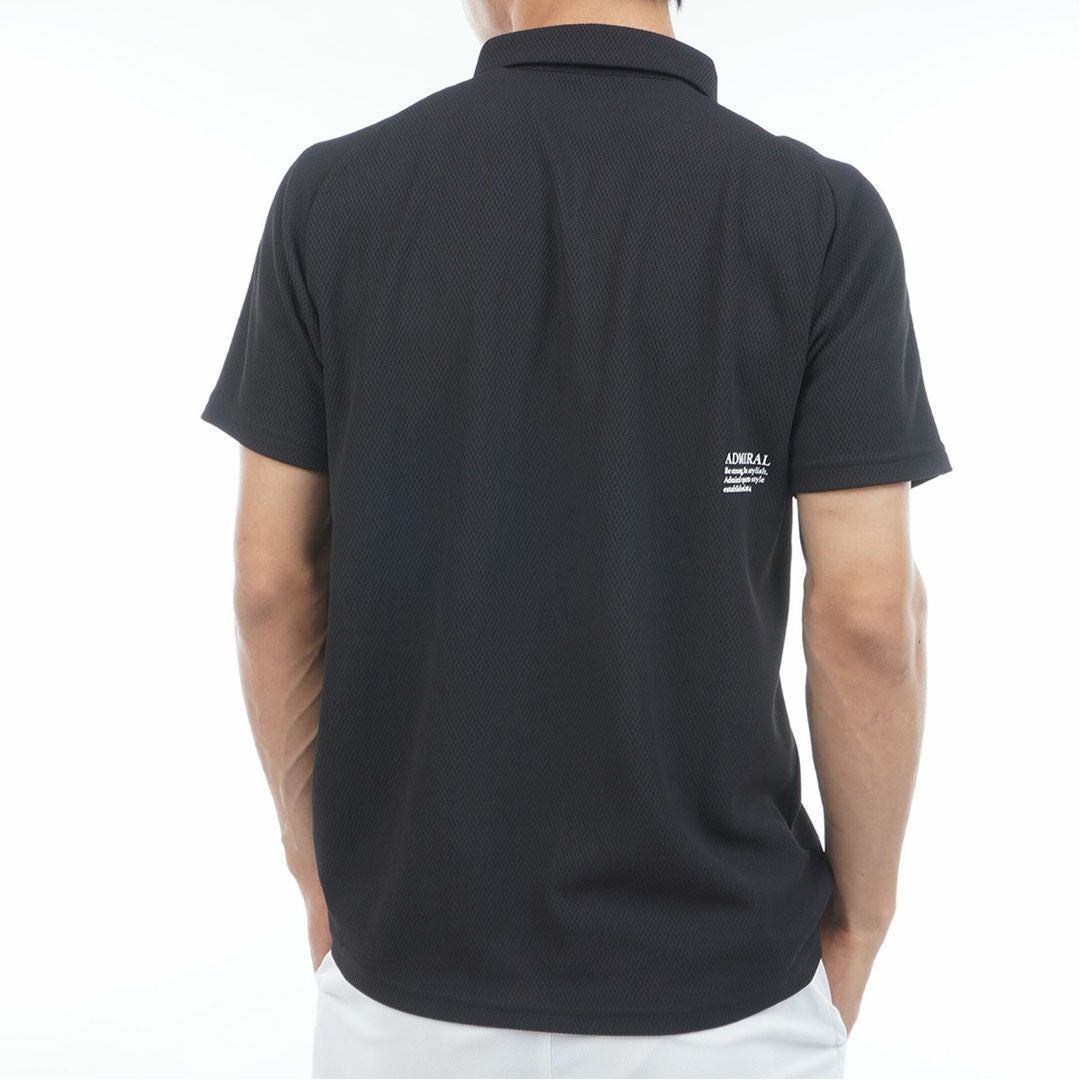 アドミラルゴルフ Admiral GOLF メンズ 汗染み防止 遮熱シャツ ADMA639 ブラック