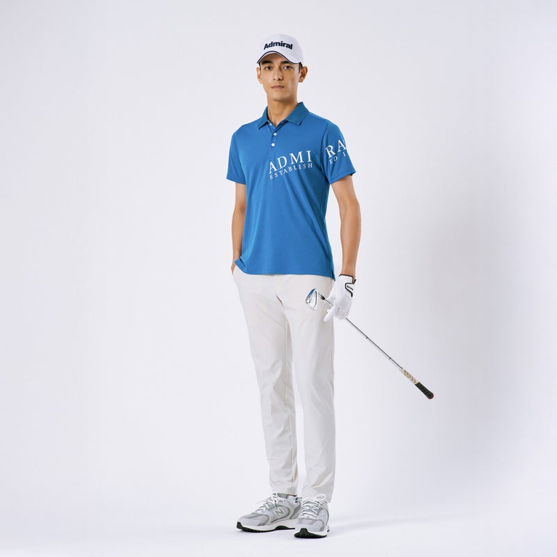 AdmiralGOLF アドミラルゴル メンズ テーパードパンツ ADMA640 ネイビー モデル画像1