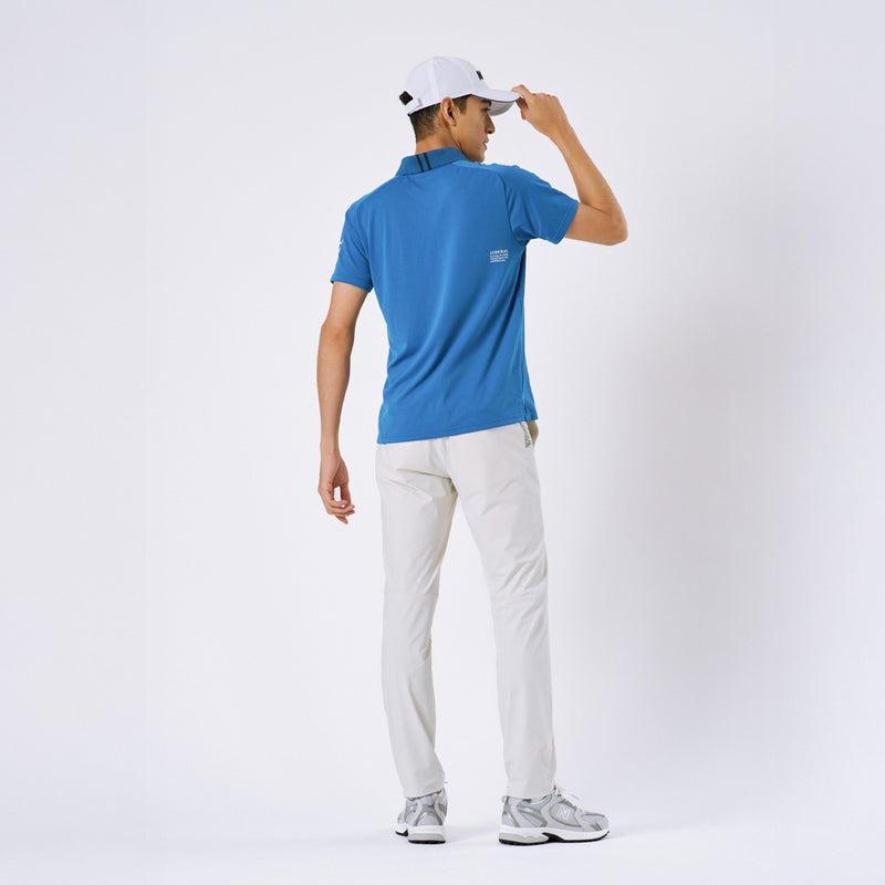 AdmiralGOLF アドミラルゴル メンズ テーパードパンツ ADMA640 ネイビー モデル画像2